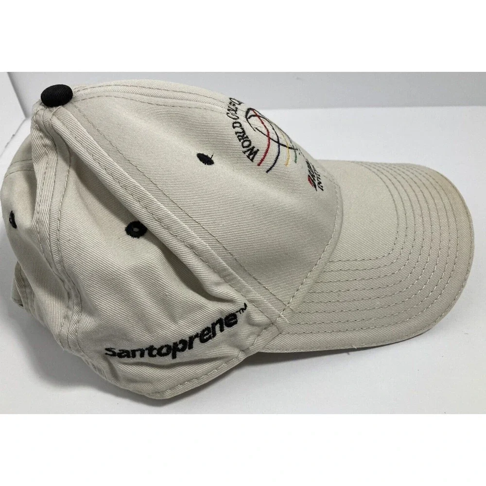 Bridgestone Invitational Golf Hat Cap Adult Off White Firestone CC STAINs‎